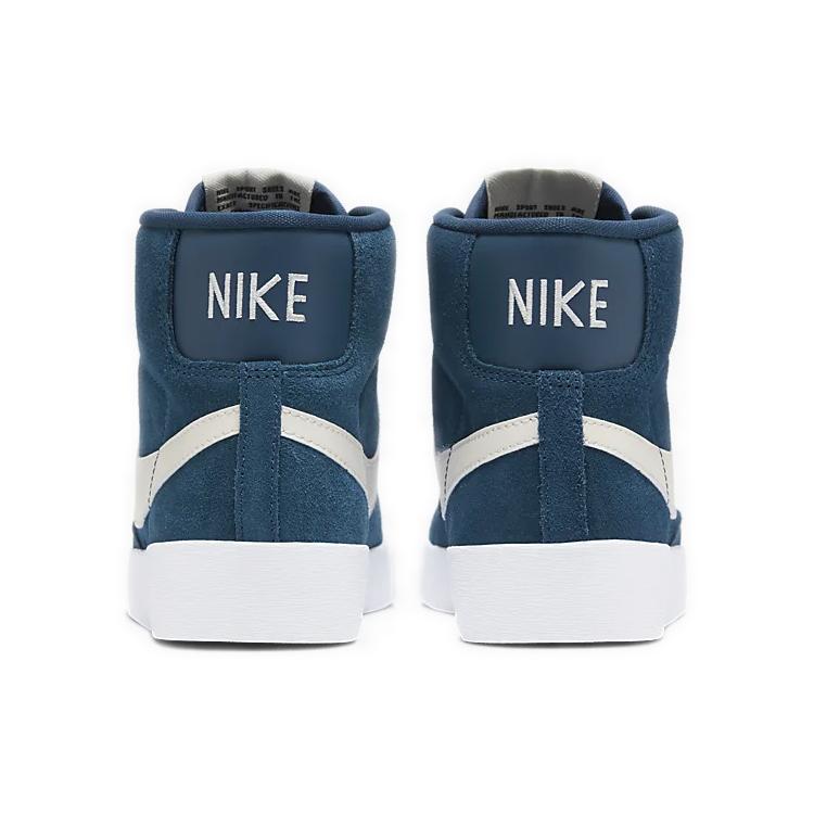 Nike Blazer Mid Vintage Suede Blue White Women's (Unisex) Skate Shoes AV9376 403