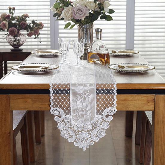 Романтический Цветок Кружева ТВ Скатерть Скатерть Крышка Шкафа Домашний Кухонный Декор
