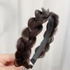 1pc Wig Twist Headbands for Women Wide Fishbone Braids Hairbands Handmade Retro Head Hoop Styling Headwear Accessories