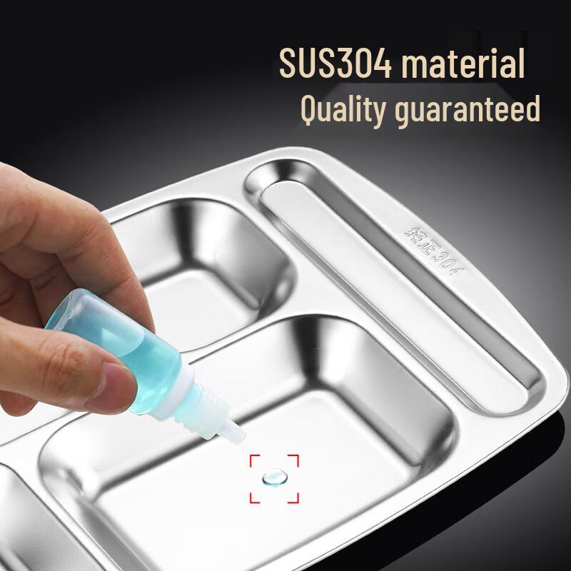 Lijia Stainless Steel Divided Meal Tray