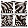 Zebra Print Geometric Pattern Pillowcase Decorative Sofa Cushion Nordic Home Decor Throw