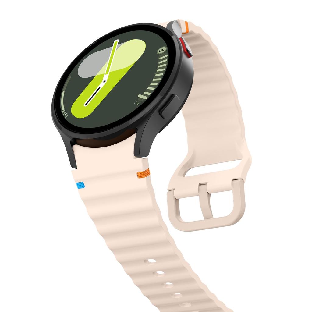 Ремешок No Gaps для Samsung Galaxy Watch 7 6 5 4 44 мм 40 мм Watch FE 40 мм Watch 6 Classic 4 Классический мягкий спортивный силиконовый ремешок для Galaxy Watch 5 Pro 45 мм