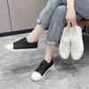 Fashion Women's Breathable Low-top Sneakers 2024 Summer New Style Lace-up Flat Casual Shoes for Women Outdoor Thick-soled Walking Shoes