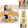 Adorable Plush Highland White Terrier Dog Toy Soft And Cuddly With Bee And Frog Outfits For Kids