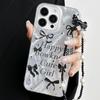 Силиконовый чехол Zhitai Feather Yarn для iPhone 11-15 Pro, прозрачный, с большим отверстием