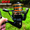 New 9000-12000 Series Long Distance Lead Fishing Reel Metal Spool Spin Long Distance Spinning Reel 30kg Drag Force Suitable for Saltwater Fishing