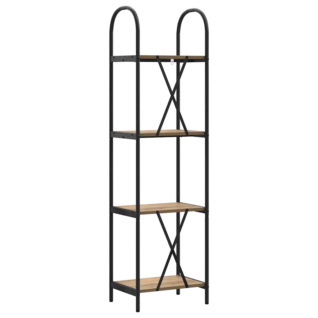 Artisan Oak Bookshelf 40 x 30 x 146 cm Engineered Wood