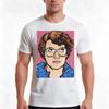 Turddemon Portrait Tshirt Summer Casual Cotton Tee Oversized Streetwear Tops Vintage Graphic Print Loose Fit Short Sleeve