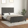 Bed Frame without Mattress Dark Grey 140 x 200 cm Velvet
