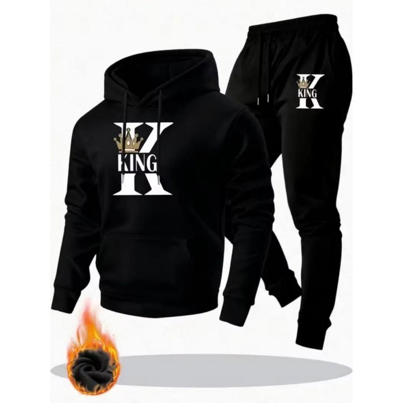 Mens Hoodie - Set 2026 Fashion Casual Letter Print