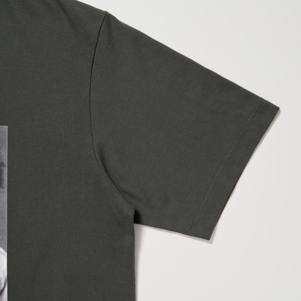 Uniqlo Футболка с принтом «Япония, мир для всех», короткий рукав, стандартный крой, Жан Мишель Баския