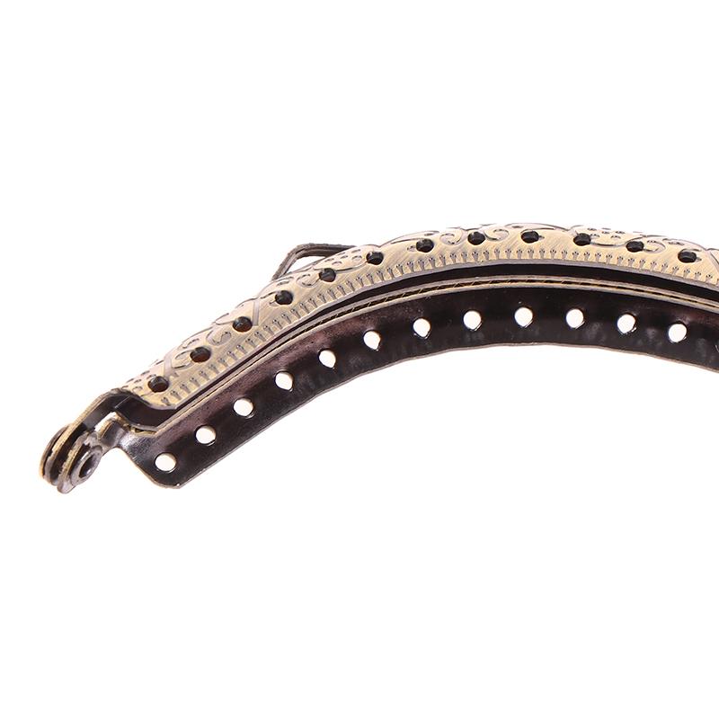 1 шт., 12,5 см, с тиснением в виде головы птицы, античная бронза, металлический кошелек, рамка, сумка с застежкой-поцелуем, ручка, аксессуары для сумки с дуговым замком «сделай сам»