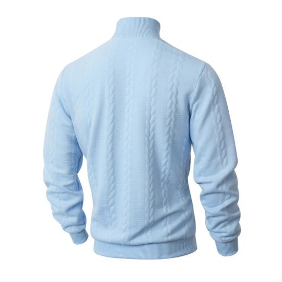 Men Turtleneck Sweater Twisted Knitted Pullover Sweater Casual Solid Color Base Layer Top for Street Work Dating Daily Wear