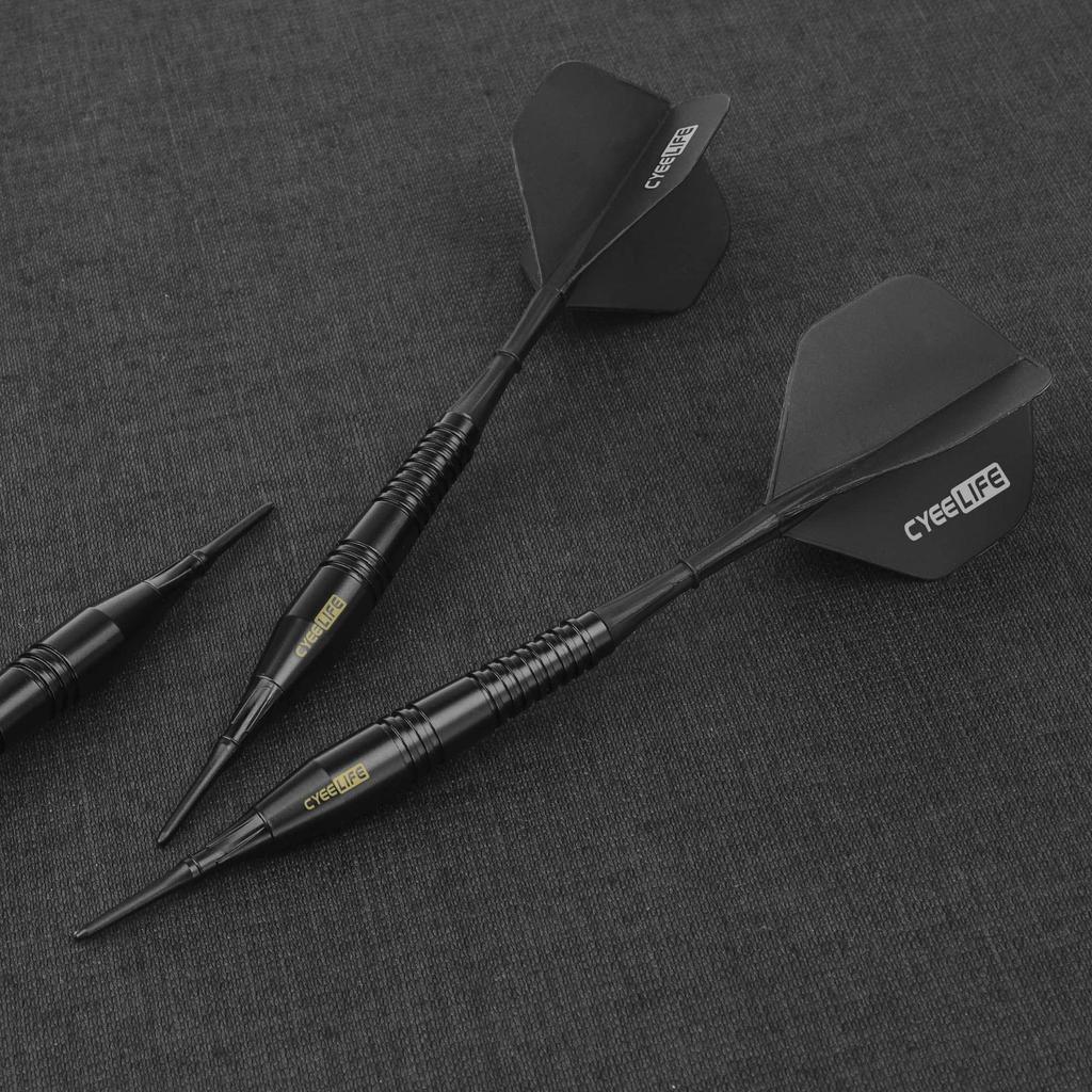 CyeeLife 16г Дартс с мягким наконечником из чистой меди (черный)