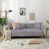 European Style Thickened Flannel Sofa Cushion Fashionable Rose Anti Slip Sofa Cover Sofa Towel Cover