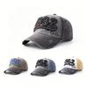 Cotton Washed Baseball Cap Soft Curved Brim Embroidered Sun Hat Outdoor