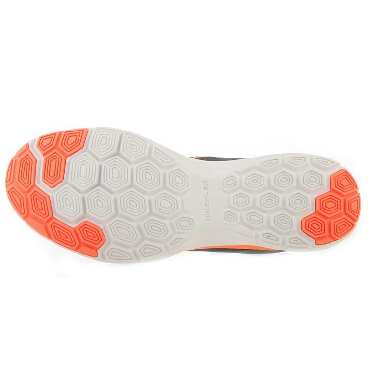 Nike Flex Trainer 6 Удобная амортизация Нескользящие Прочные Легкие Низкие Кроссовки для тренировок Женские кроссовки Серо-оранжевые 831217-009