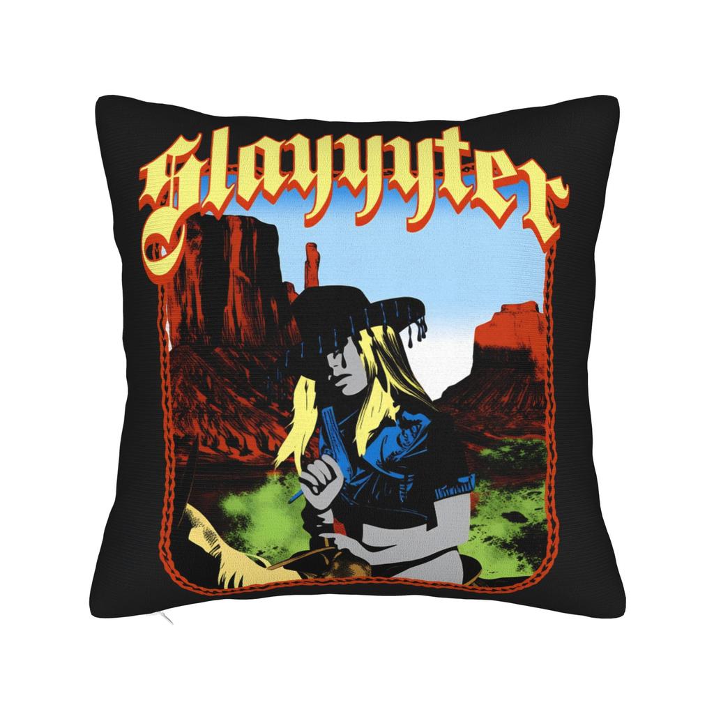 New Singer Slayyyter Merch Pillow Cover Custom Cushion Cover Vintage Pillow Case For Couch Sofa Bedroom