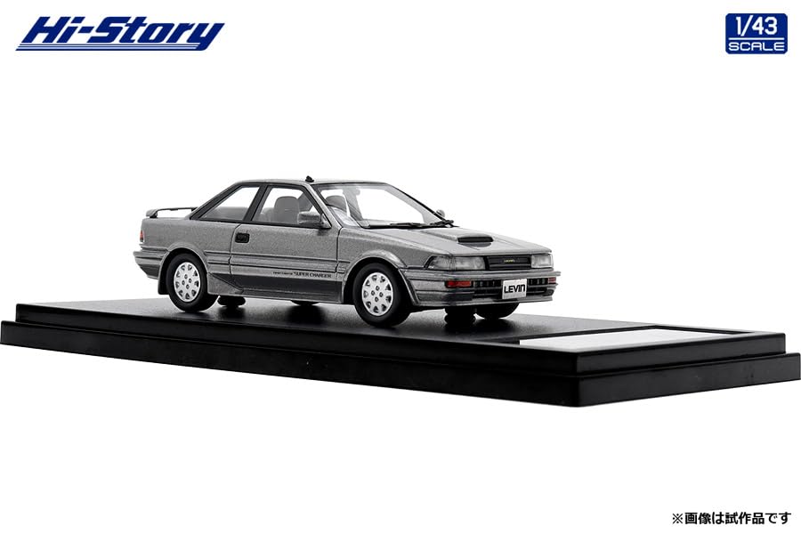 Привет история 143 Toyota Corolla Levin GT-Z (1987) Серый металлик Готовый продукт