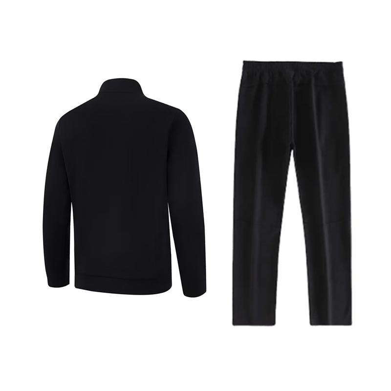 Li Ning Минималистичный Цветной Блок Модный Свободный Хлопковый Удобный Универсальный Кардиган на Молнии с Воротником-стойкой Повседневный Спортивный Костюм AWDVB03-2+AKLUB85-1