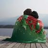 Celebrate Christmas with personalized patterned flannel blankets - perfect for beds, sofas, offices, travel, decorating, chairs