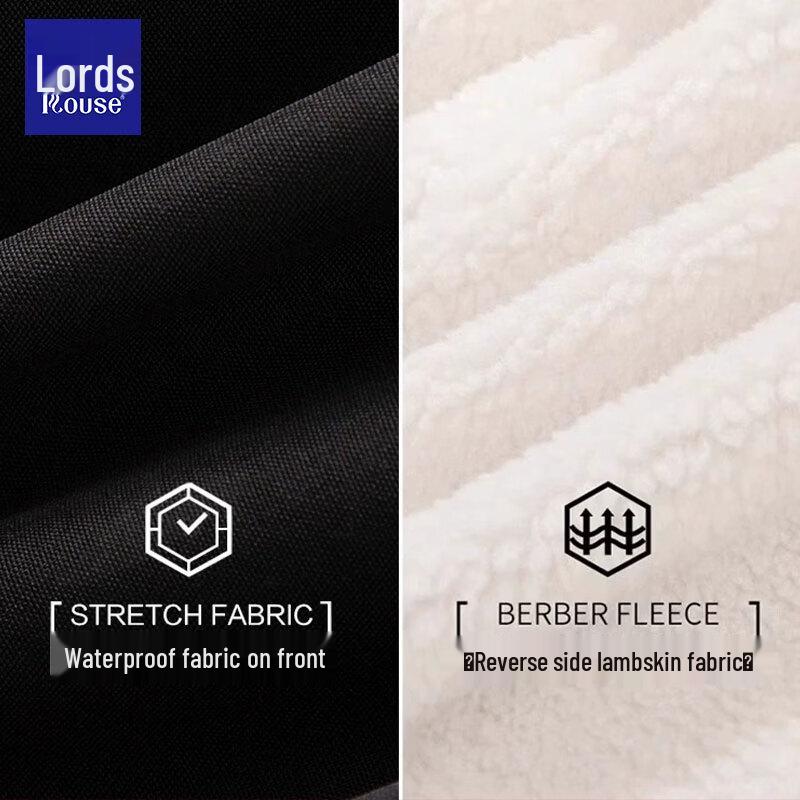 Men's Reversible Fleece-Lined Winter Padded Jacket