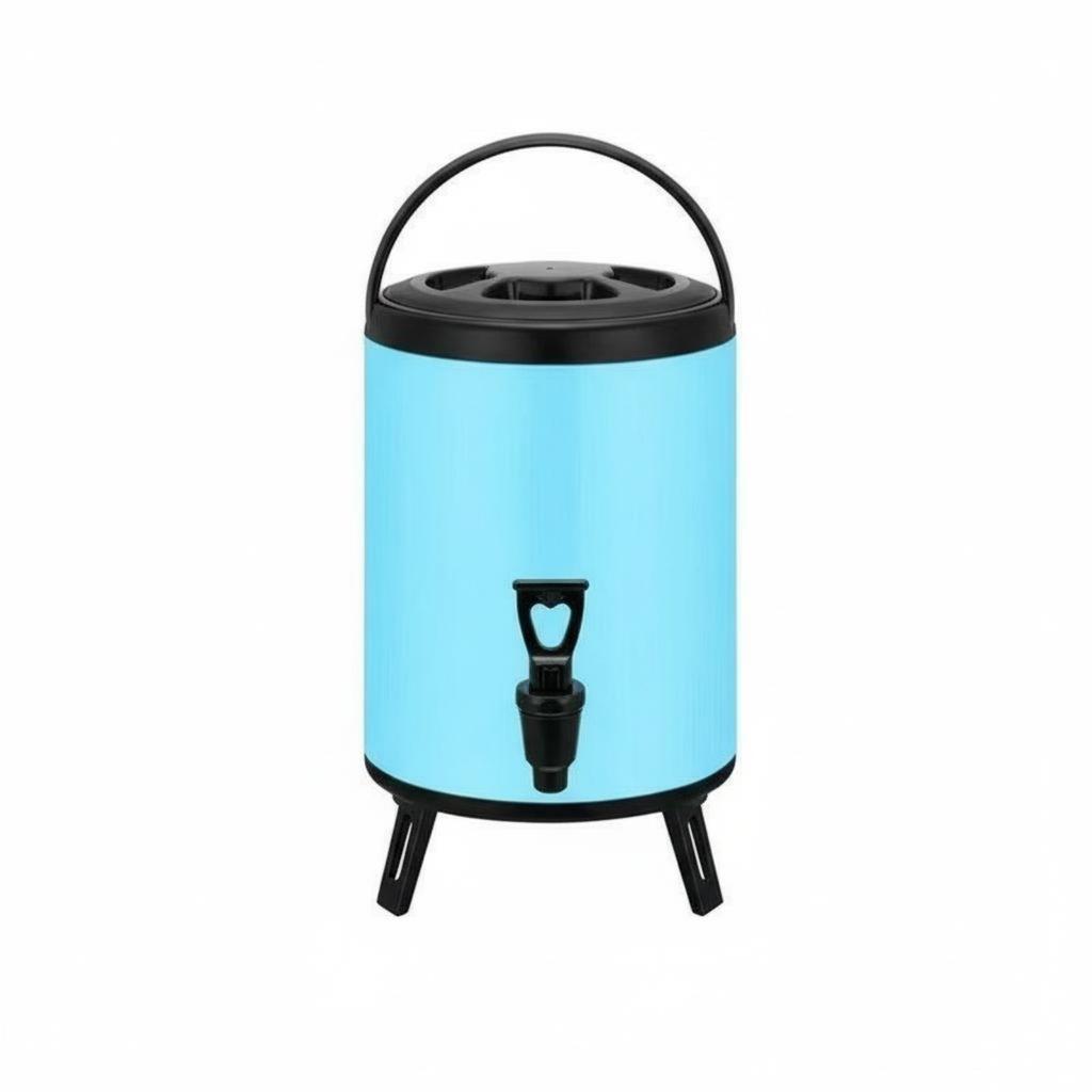 Stainless Steel Tea Barrel Spill-Resistant-Resistant Faucet Insulated Beverage Dispenser Hot and Cold Drink Container Easy To