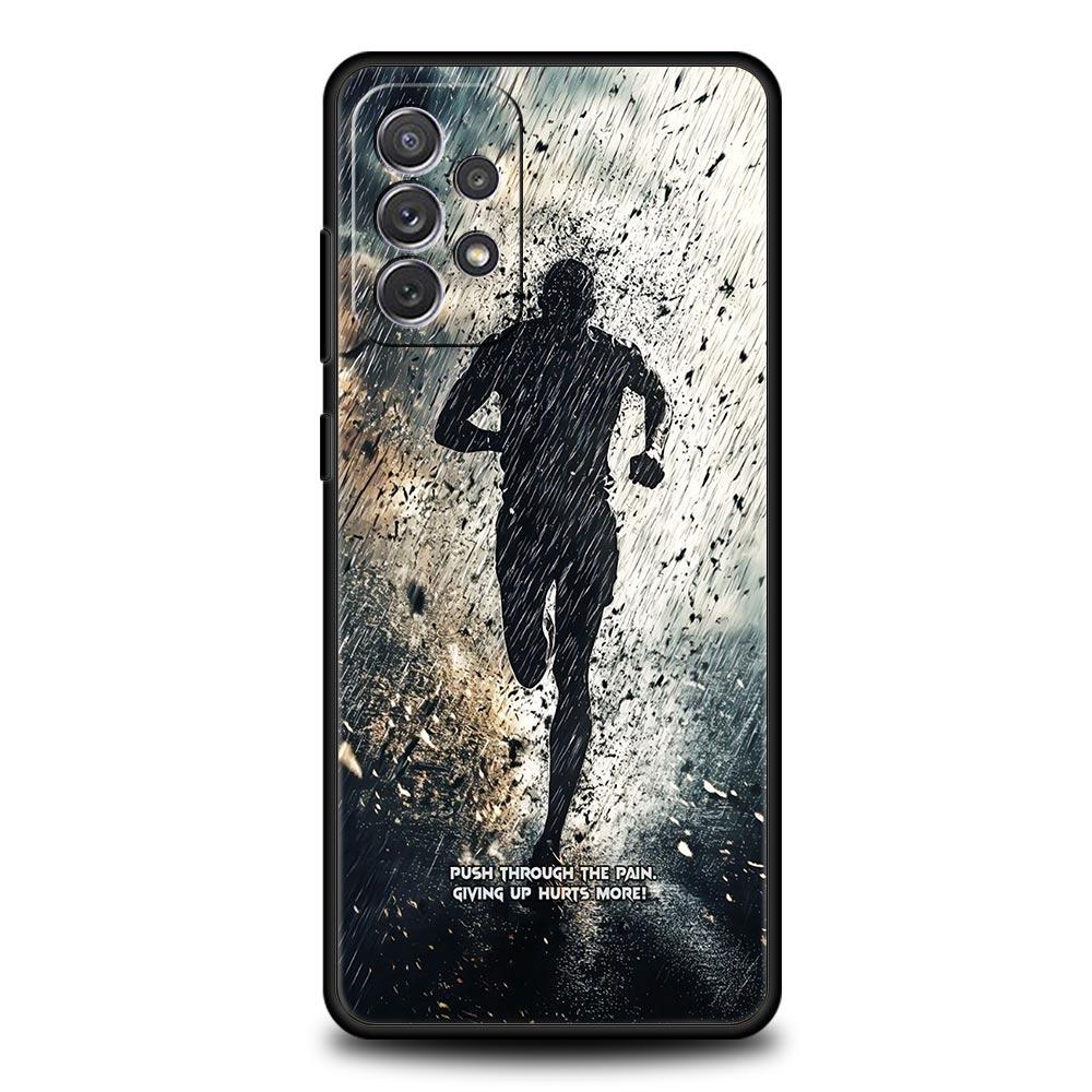 Чехол для телефона Samsung Galaxy A17 A15 A13 A51 A71 A41 A31 A21S A07 A05 A35 A55 A23 A25 A33 A53 A73 5G Обложка Бег марафон Бег