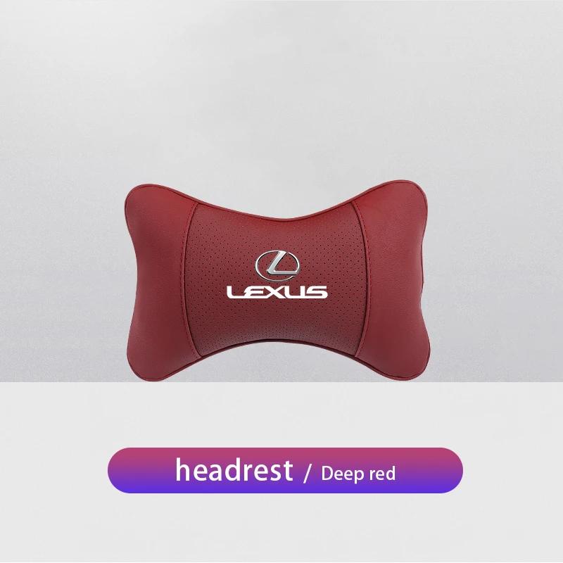 PPFX2 Car Seat Headrest Neck Pillow Lumbar Support Auto Interior For Lexus LS LC RZ IS350 ES300 GS350 CT200h GX460 LX570 RX500h NX300