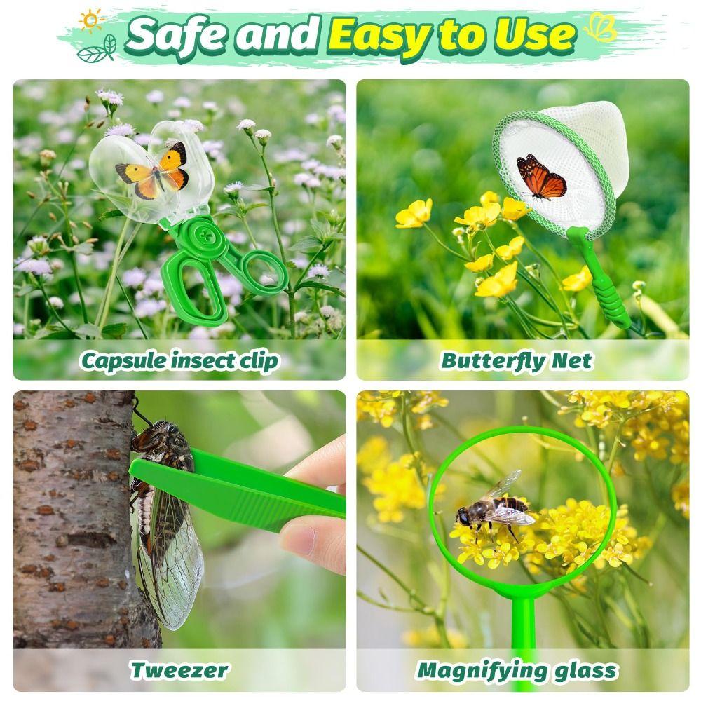 A Set Practical Insect Observation Box Interesting Bug Collector Toy Insect Research