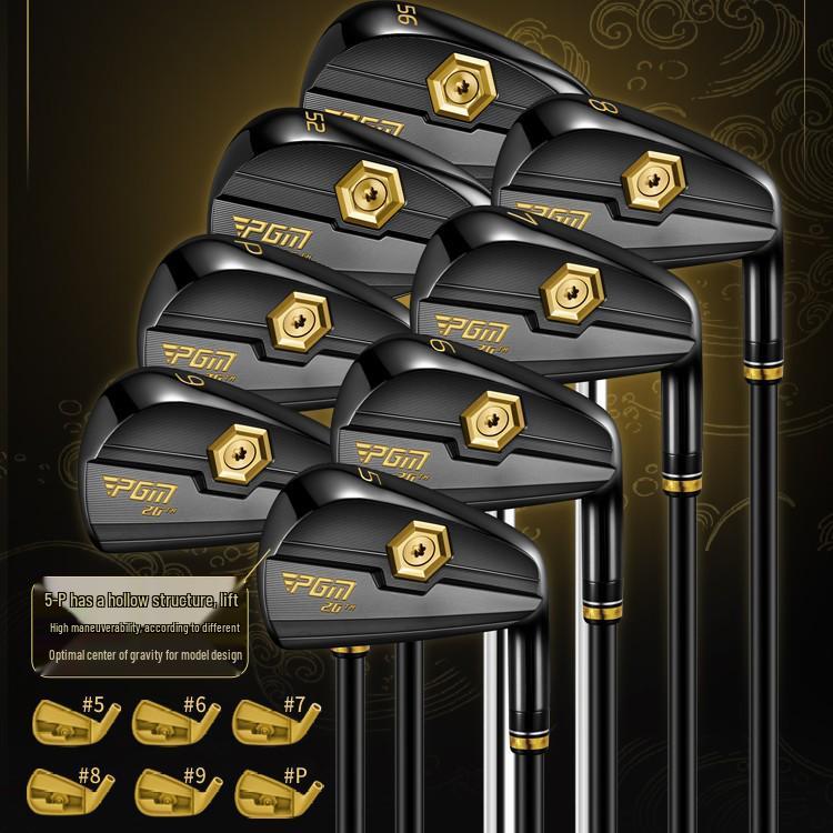PGM Men's 20th Single Piece Forged Soft Iron Golf Club - Seven Iron with Low Center of Gravity