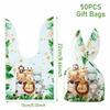 50Pcs Plastic Rabbit Ear Bags Party Favors Gift Packaging Bag Snack Packing Supplies  Easter Party