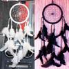 Dream Catcher Round Net Home Hanging Decor Black/White Feather