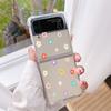 Роскошный чехол Flower Little Dinosaur для Samsung Galaxy Z Flip 3 4 5G Funda Z Flip3 Clear PC Hard Противоударный чехол для телефона
