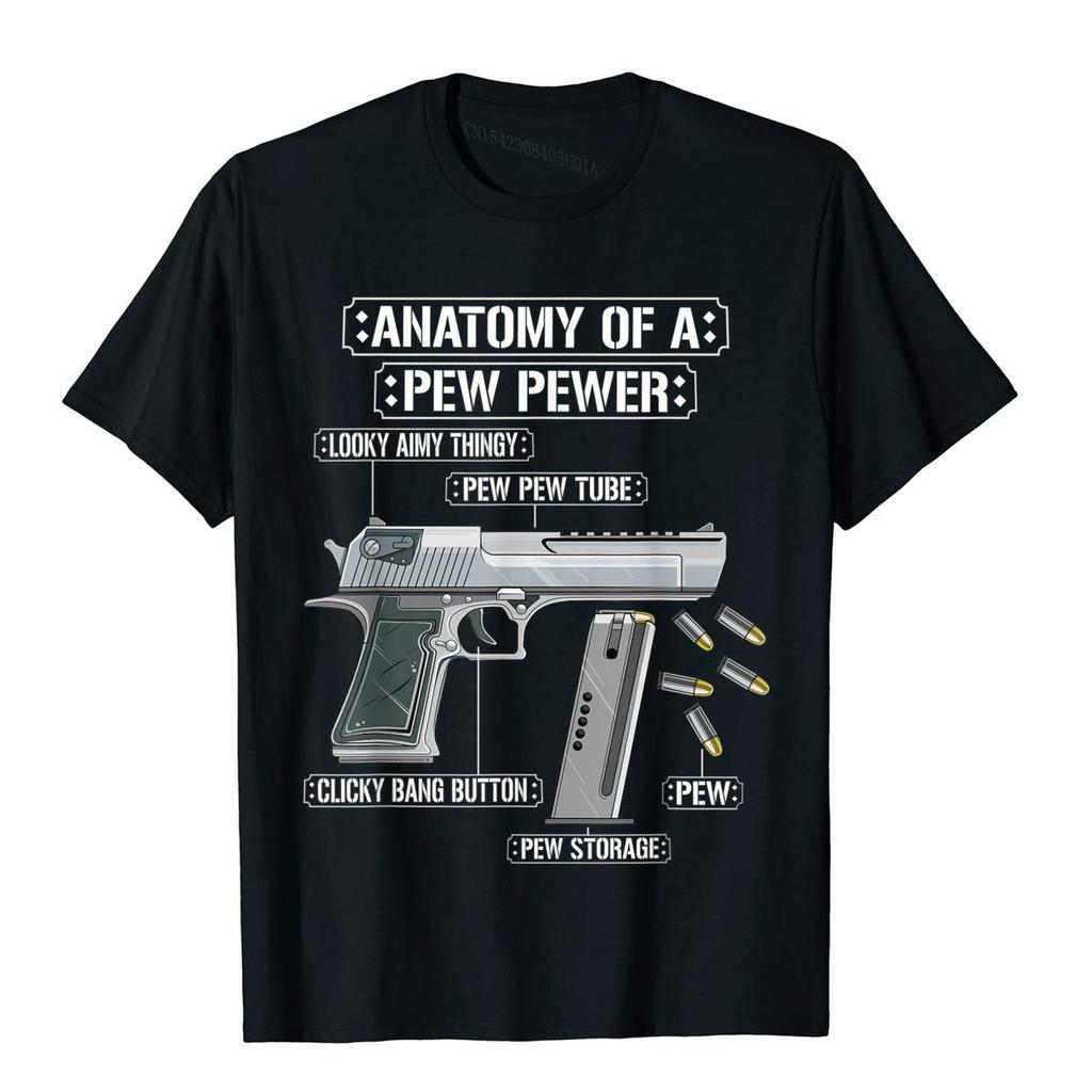 Anatomy Of A Pew Pewer Ammo Gun Funny Gun Lover Meme T-Shirt Casual Cotton Men Tees 3D Style New Design T Shirt