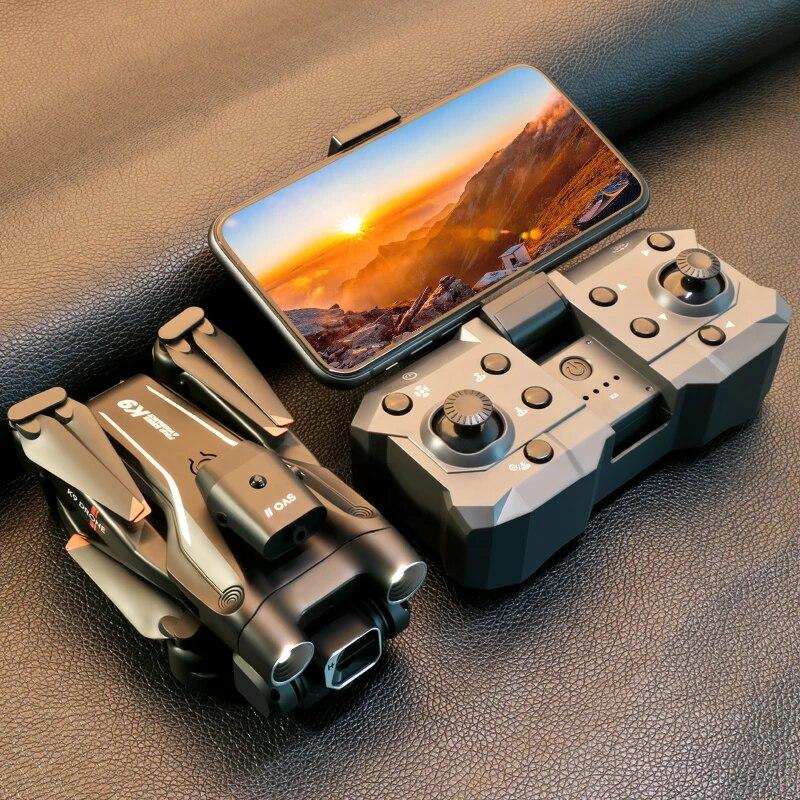 2024 Новый радиоуправляемый дрон K9Pro с двойной камерой 4K Профессиональный широкоугольный оптический позиционирование потока Четырехсторонний мини-складной квадрокоптер для предотвращения препятствий