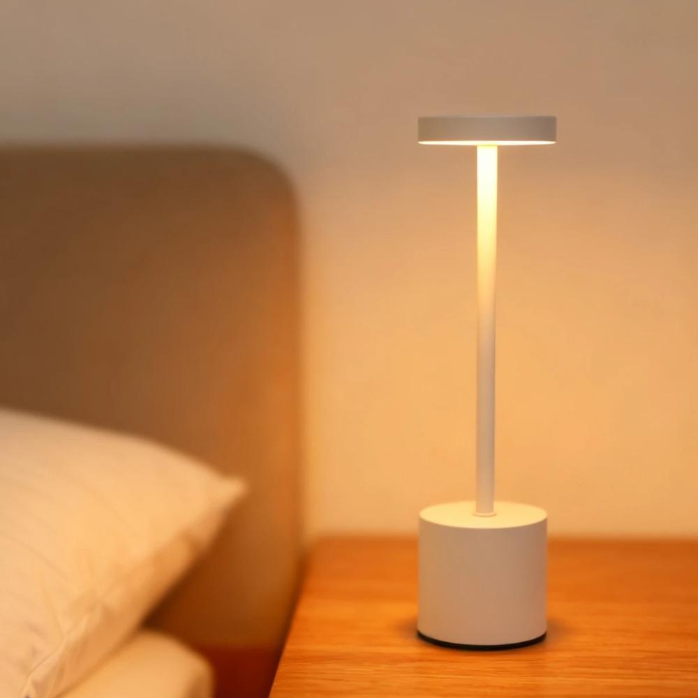Светодиодная настольная лампа с подсветкой, USB-зарядка, сенсорное управление, регулируемая яркость, комнатный ночник, подходит для домашнего декора, прикроватных тумбочек