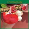 Playful Animal Cartoon Plush Keychain With Vibrant Fruit Stretch Style Kids For