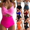 One-piece SSwimsuit for Women, European and American Backless Splicing Sexy Bikini Swimsuit