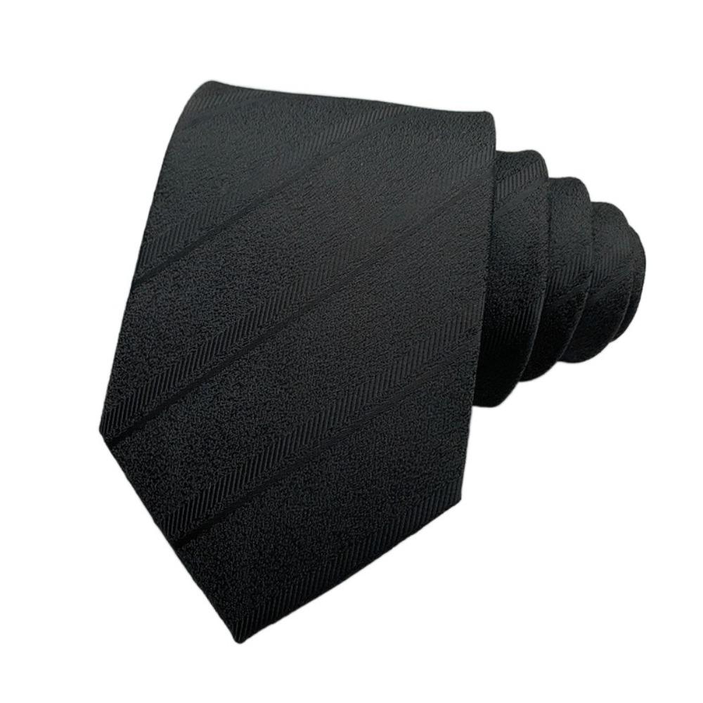 Однотонный мужской галстук Цветочный ретро-галстук Классический черный галстук Рубашка