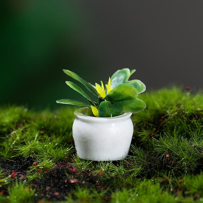 Miniature Plant Models of Simulated Potted Plants Finished Round Art Landscape Micro-landscape Ornaments