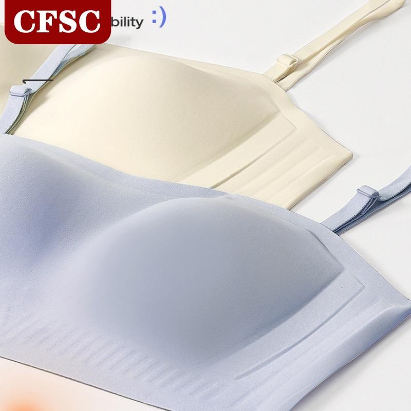 Non-slip Strapless Underwear Push-up Nude Fixed Cup Side Push-up Bra