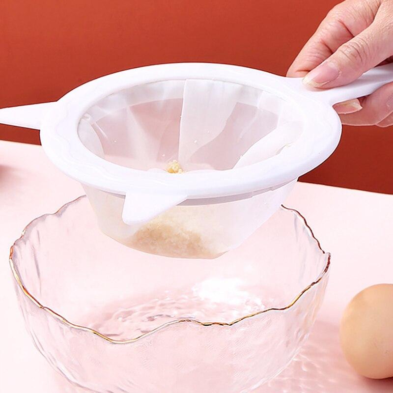 1 шт. многоразовый нейлоновый фильтр, сетчатое сито, ложка, очень тонкий дуршлаг, сетчатое сито для медового сока, соевого молока, кофе, йогурта, фильтры