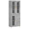 Highboard Concrete Grey 69.5 x 34 x 180 cm Particleboard