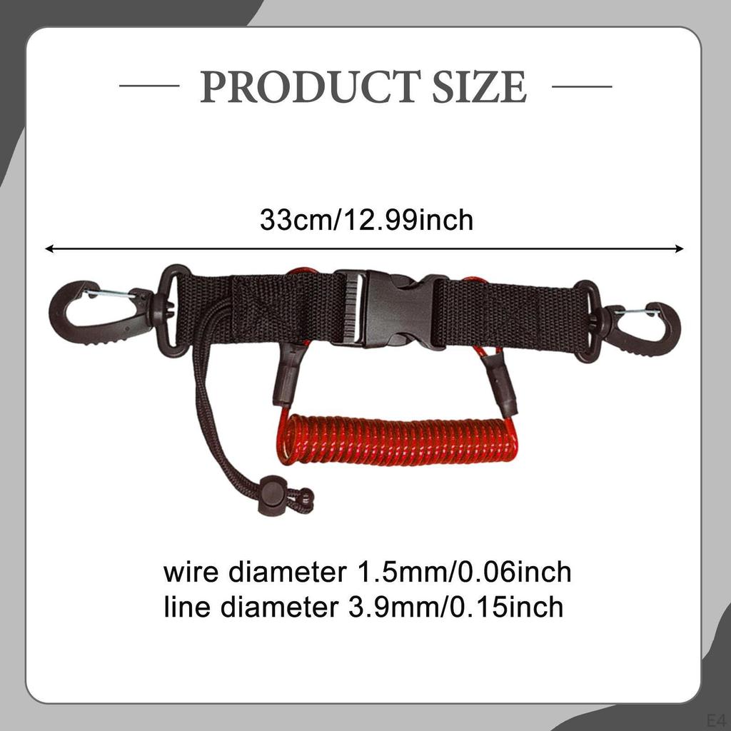 Страховочный шнур для дайвинга, защита от потери, долговечность, аксессуары с быстросъемной пряжкой, многофункциональный для