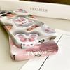 For iPhone 16 Samsung S23 A23 A52 A33 A73 A53 Huawei Xiaomi Redmi OPPO Vivo White Rabbit Design Flowers Design Full Camera Protect Hard Phone Case