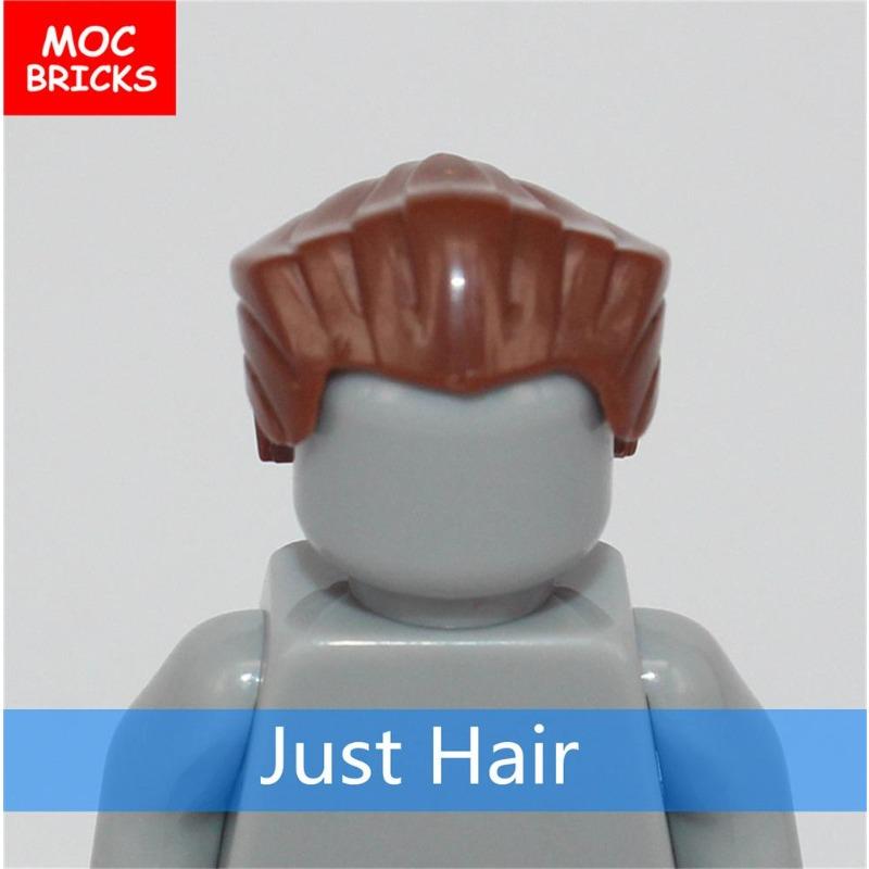 10 шт./лот Кирпичики MOC Мужские прически Модель Фигурка Игрушка Детские Образовательные Строительные Блоки Собранные Игрушки