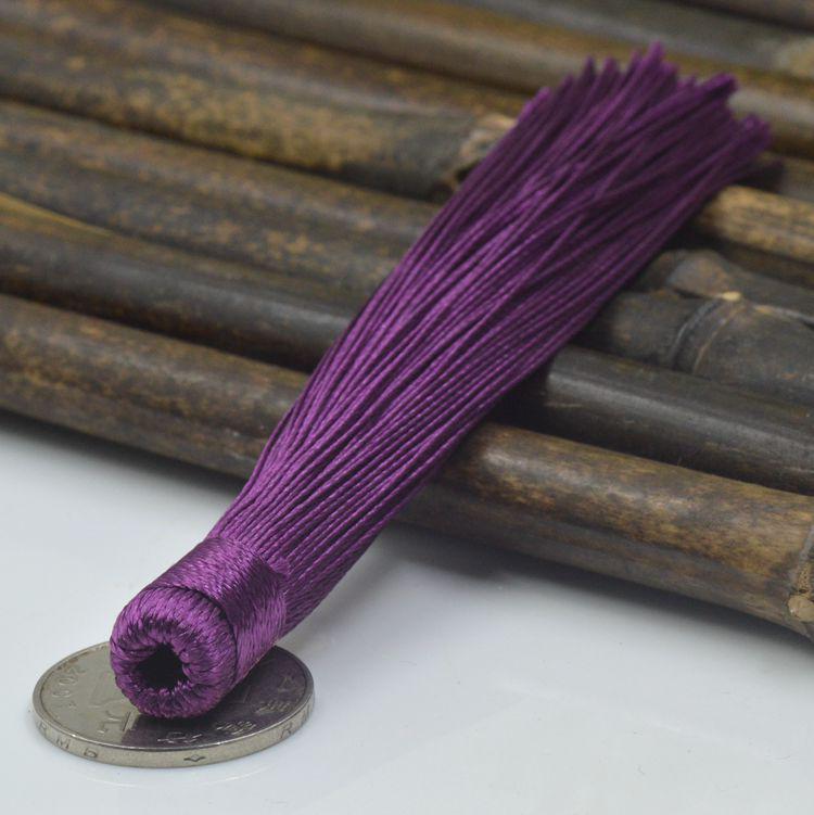 12cm High-Grade Vertical Tassel Car Hanging Sachet with Chinese Knot