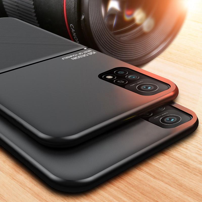 Стильный силиконовый TPU чехол для Xiaomi Mi 10T/10T Pro с магнитной защитой на 360 градусов