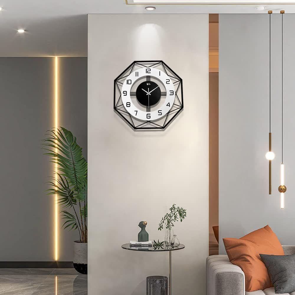 Wall Clock Stylish Metal Analog Wall Clock for Living Room, Office, Kitchen, Home and Hall Fancy Big Size Modern Wall Watch (40 CM)